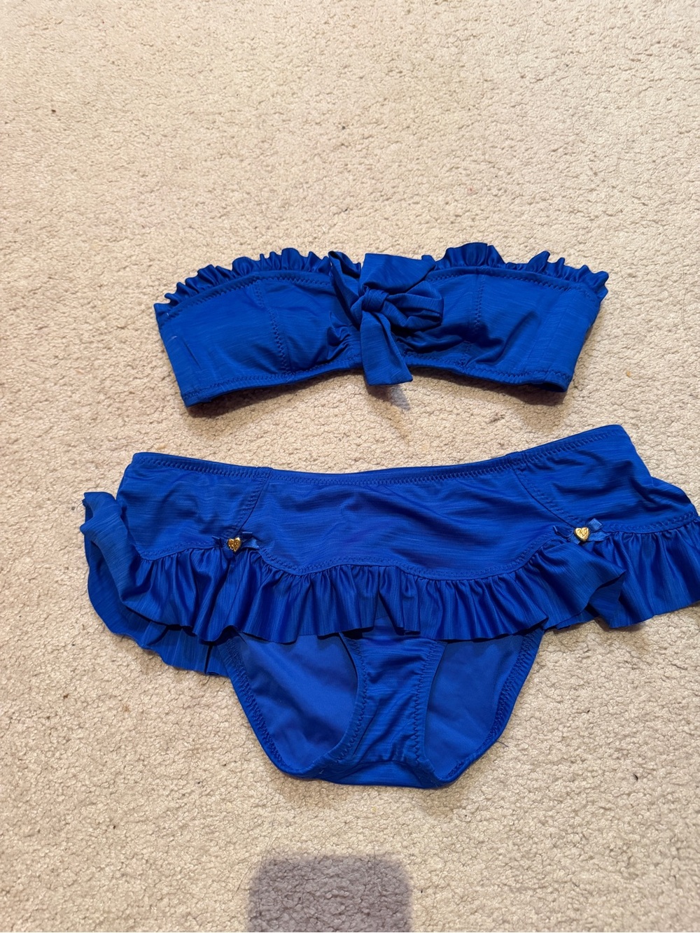 Betsey Johnson Ruffled Two-Piece Bikini